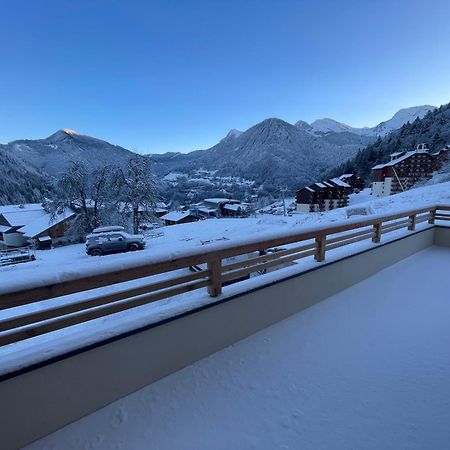 Dans Residence Neuve Le Snow Roc Sur Les Pistes, Grand Studio Cosy 5 Pers Avec Terrasse Panoramique, Sauna, Wifi Saint-Jean-dʼAulps Kültér fotó