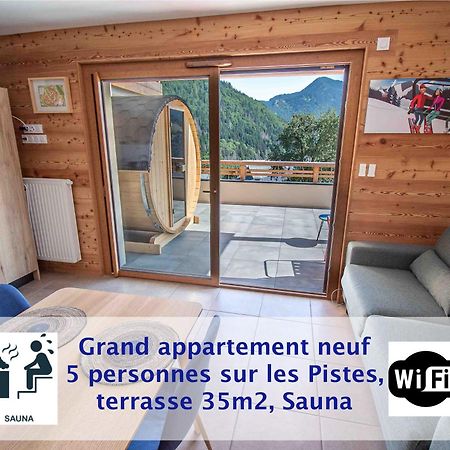 Dans Residence Neuve Le Snow Roc Sur Les Pistes, Grand Studio Cosy 5 Pers Avec Terrasse Panoramique, Sauna, Wifi Saint-Jean-dʼAulps Kültér fotó