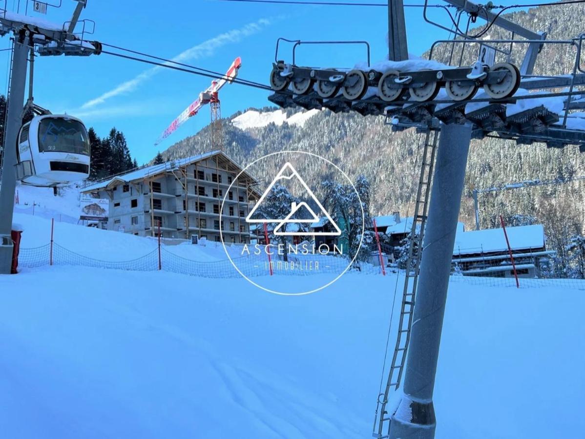 Dans Residence Neuve Le Snow Roc Sur Les Pistes, Grand Studio Cosy 5 Pers Avec Terrasse Panoramique, Sauna, Wifi Saint-Jean-dʼAulps Kültér fotó