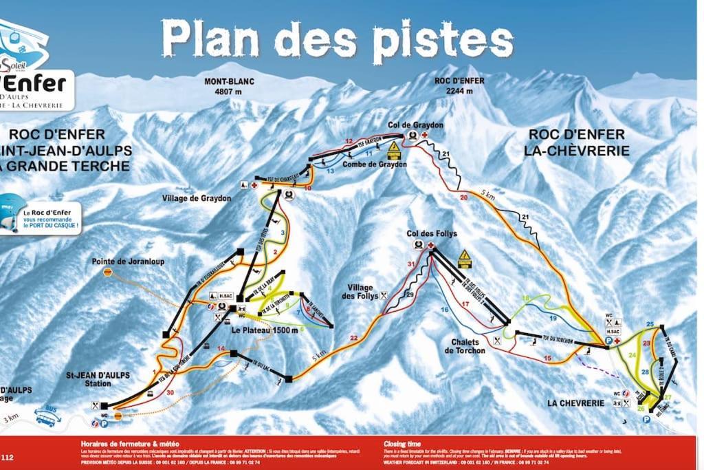 Dans Residence Neuve Le Snow Roc Sur Les Pistes, Grand Studio Cosy 5 Pers Avec Terrasse Panoramique, Sauna, Wifi Saint-Jean-dʼAulps Kültér fotó
