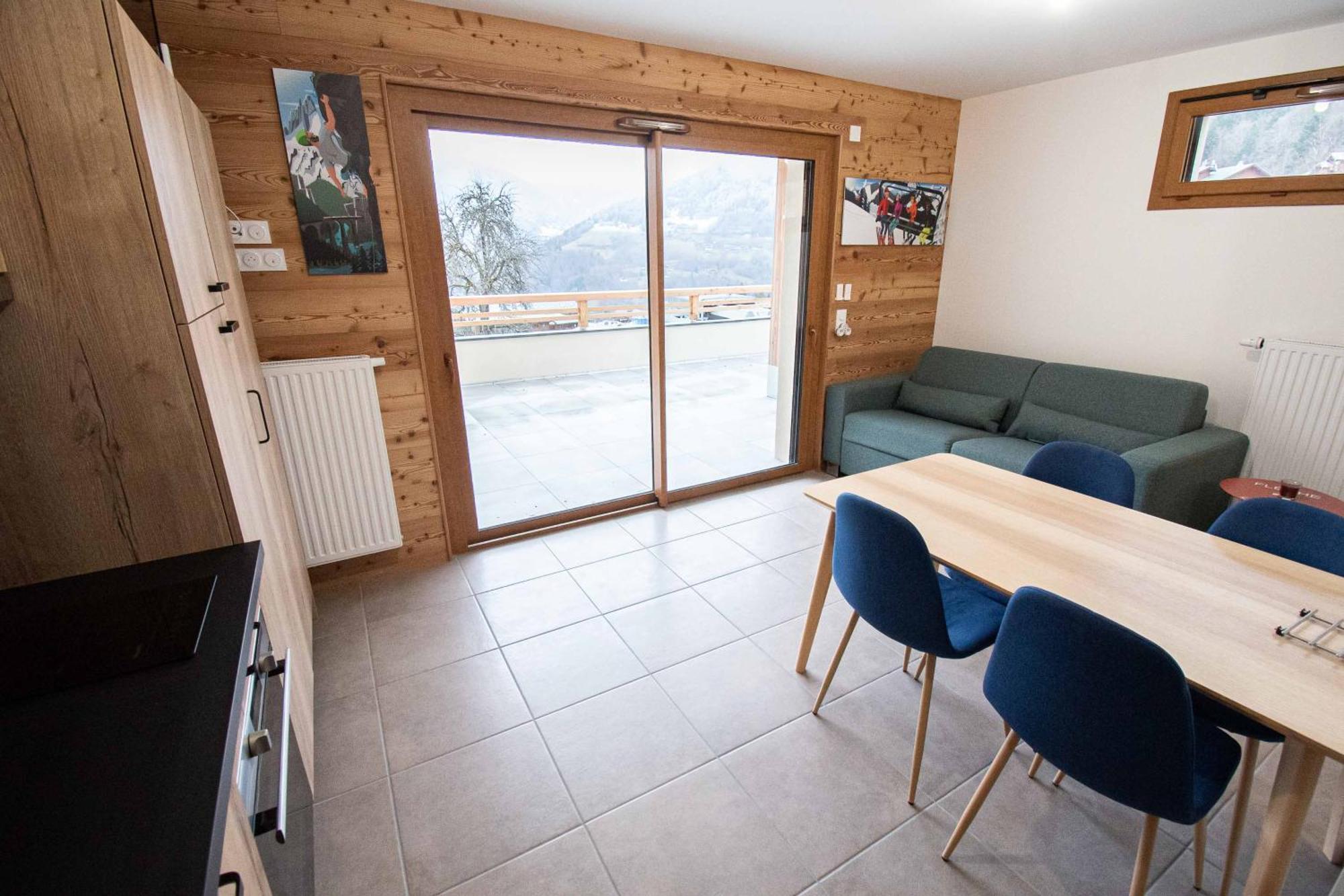Dans Residence Neuve Le Snow Roc Sur Les Pistes, Grand Studio Cosy 5 Pers Avec Terrasse Panoramique, Sauna, Wifi Saint-Jean-dʼAulps Kültér fotó